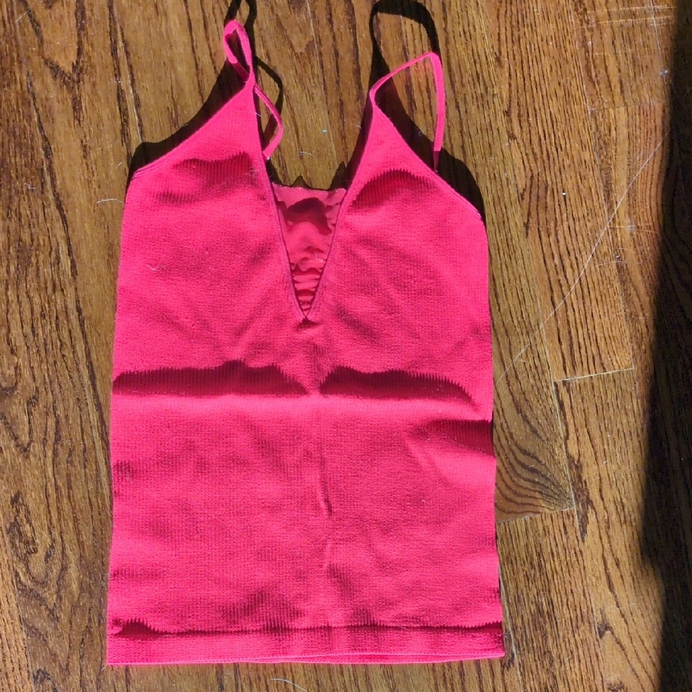 Women's Red Sleeveless Top